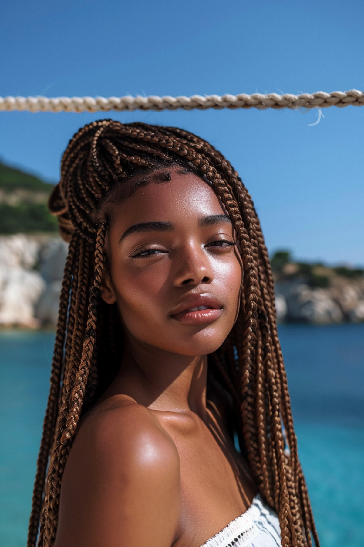 Synthetic Hair for African Weave and Rasta - Brown