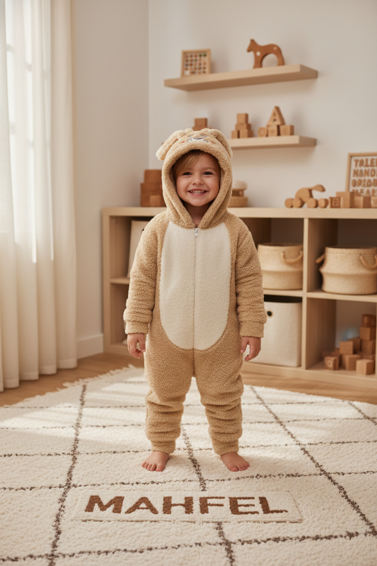 MAHFEL Welsoft Krem Tavşan Modelli Bebek Astronot, Uyku Tulumu fotoğrafı 5 (önizleme)