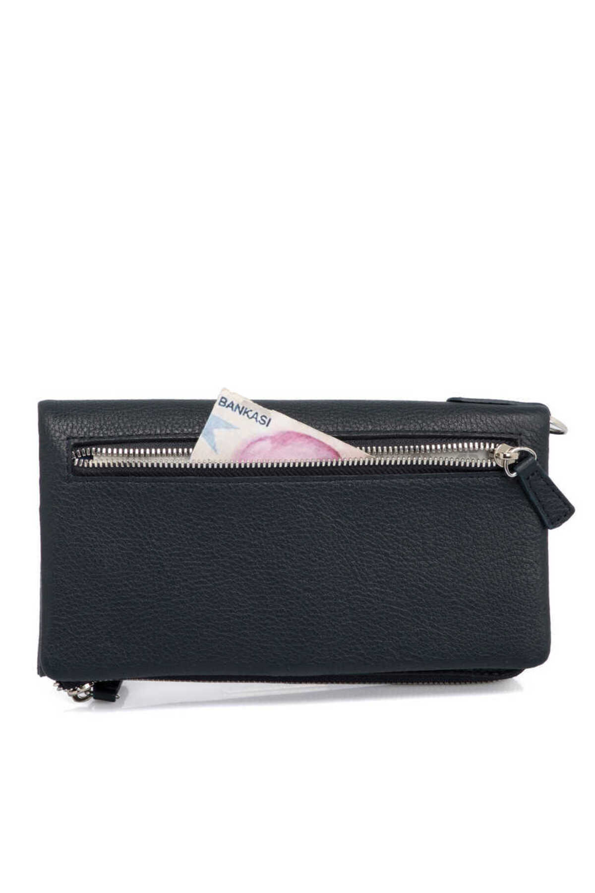 Tergan Lacivert Hakiki Deri Erkek Portföy Çantası - S1PC00001632-X86 görsel 4