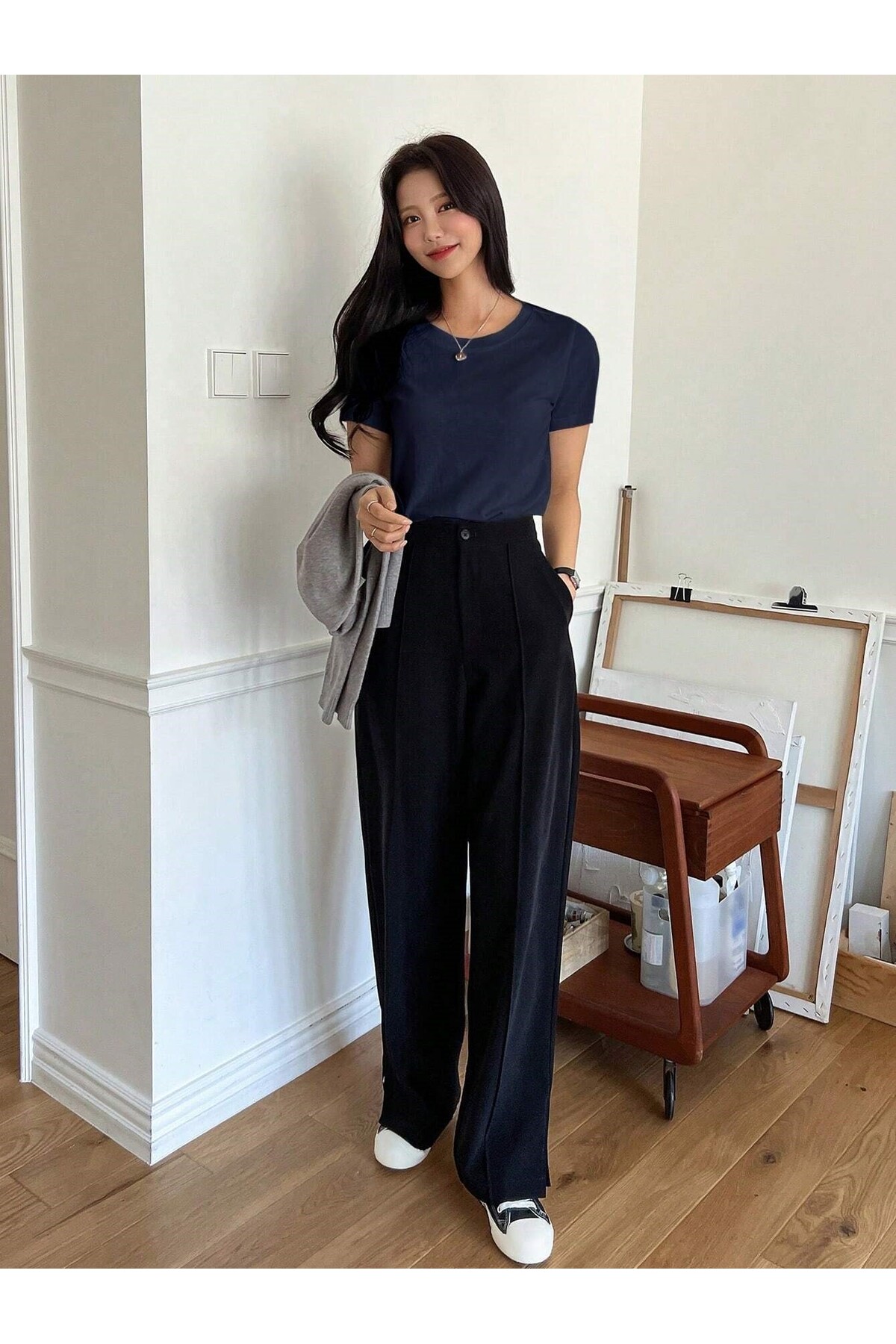 CROFT  Kadın Bisiklet Yaka Kısa Kollu Regular T-Shirt - Görsel 3