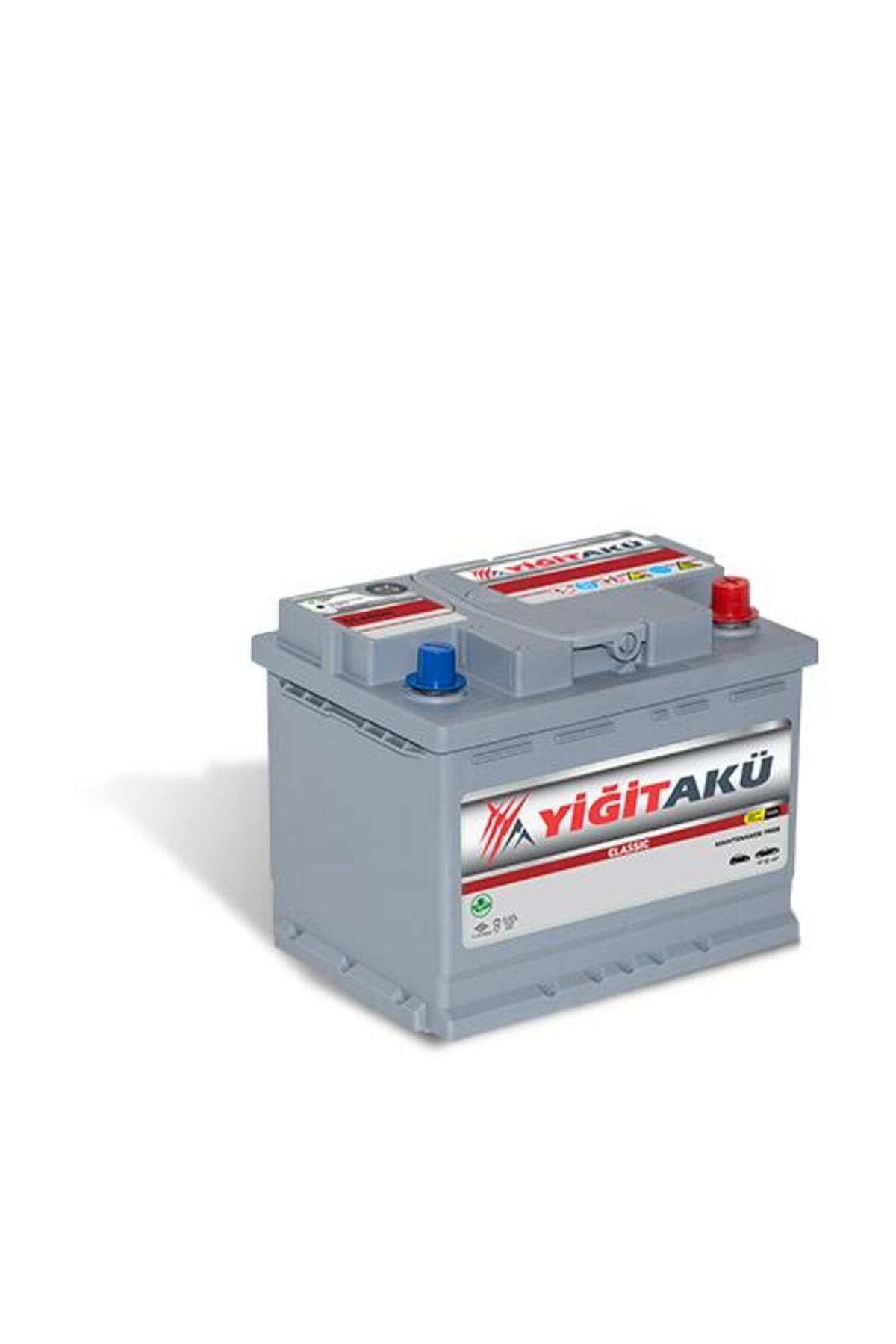 Yiğit Akü 12V 60 Amper Ah Ca-Ca L2 Düz T7 Tüm Kenarlar Tırnaklı