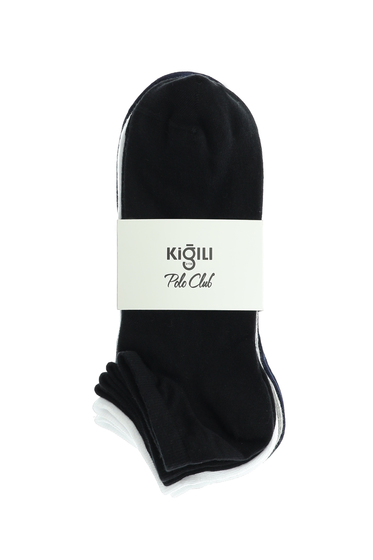 Kiğılı  5'li Pamuklu Likralı Esnek Dikişsiz Spor Çorap Seti - Görsel 2