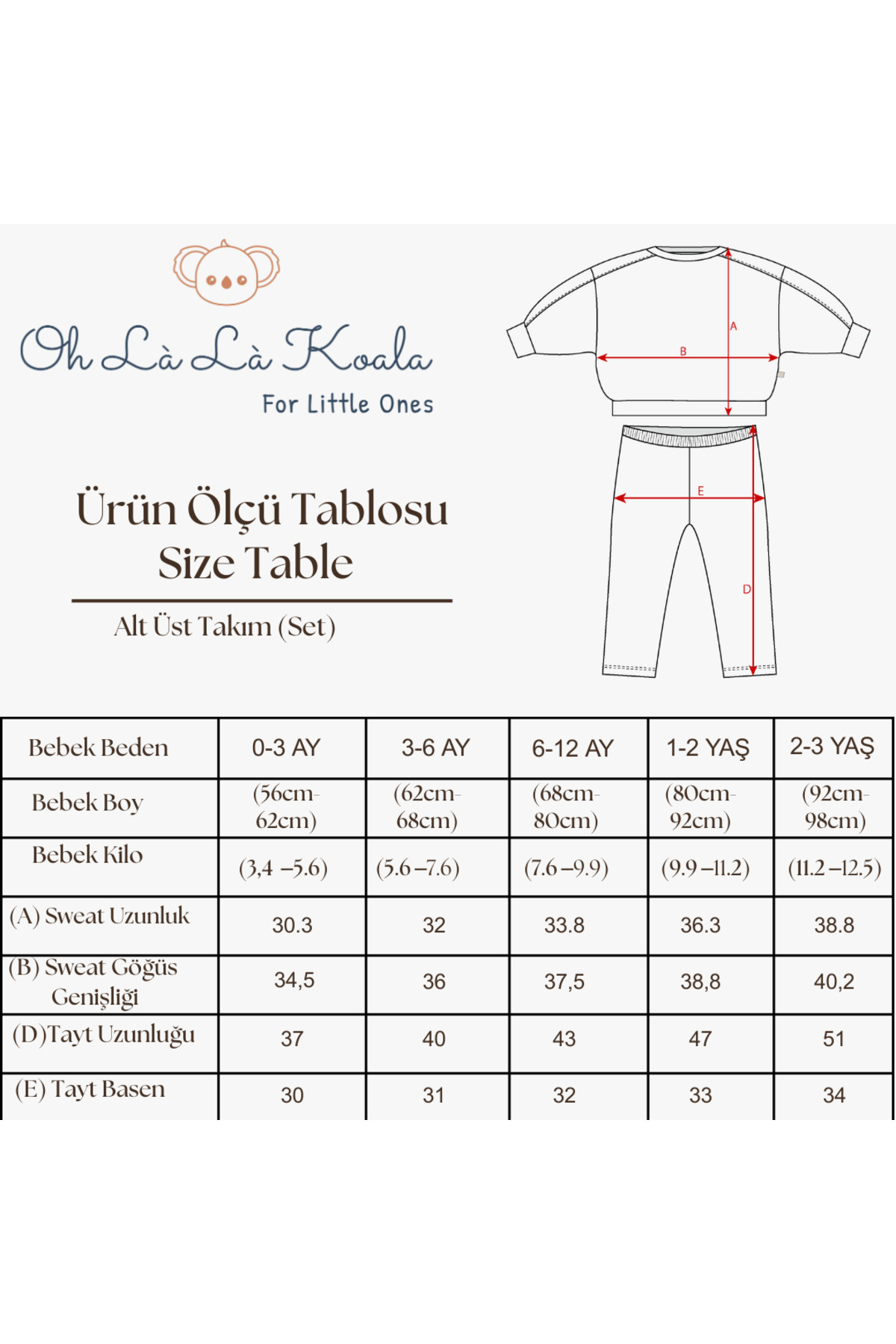 OhlalaKoala Siyah Puantiyeli Bebek Alt Üst Takım fotoğrafı 4 (önizleme)