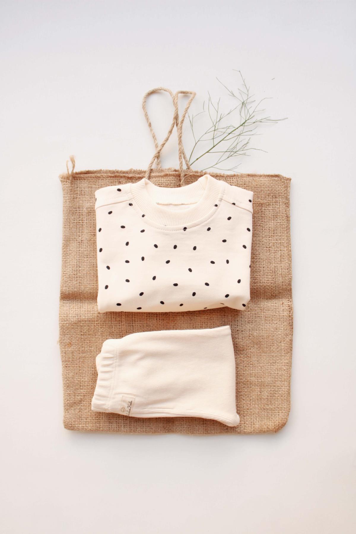 OhlalaKoala Siyah Puantiyeli Bebek Alt Üst Takım fotoğrafı 7 (önizleme)