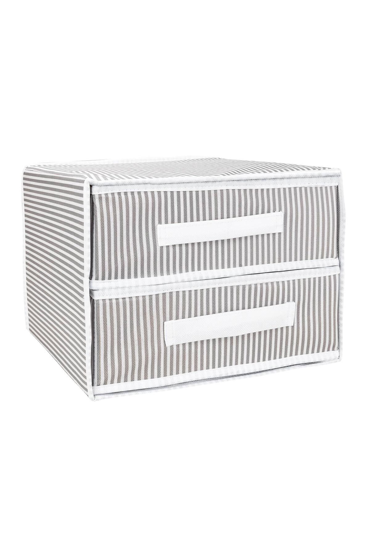 ALAS İki Bölmeli Çekmeceli Organizer-çok Amaçlı Çekmece-çorap&iç Çamaşır, Bebek Eşyaları Vb. Organizeri fotoğrafı 3 (önizleme)