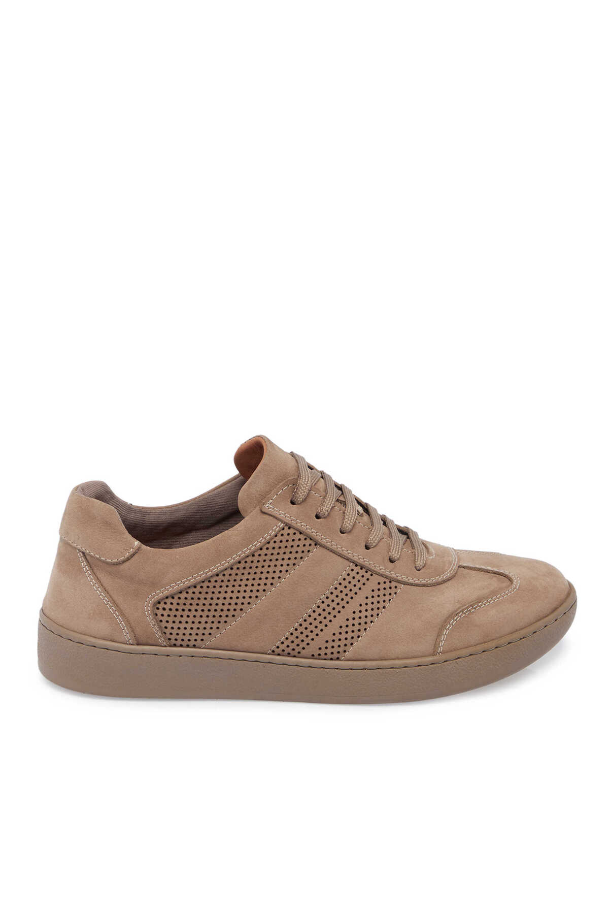 Mink Genuine Nubuck Leather Men's Sneaker-E24I1AY56862-A65
