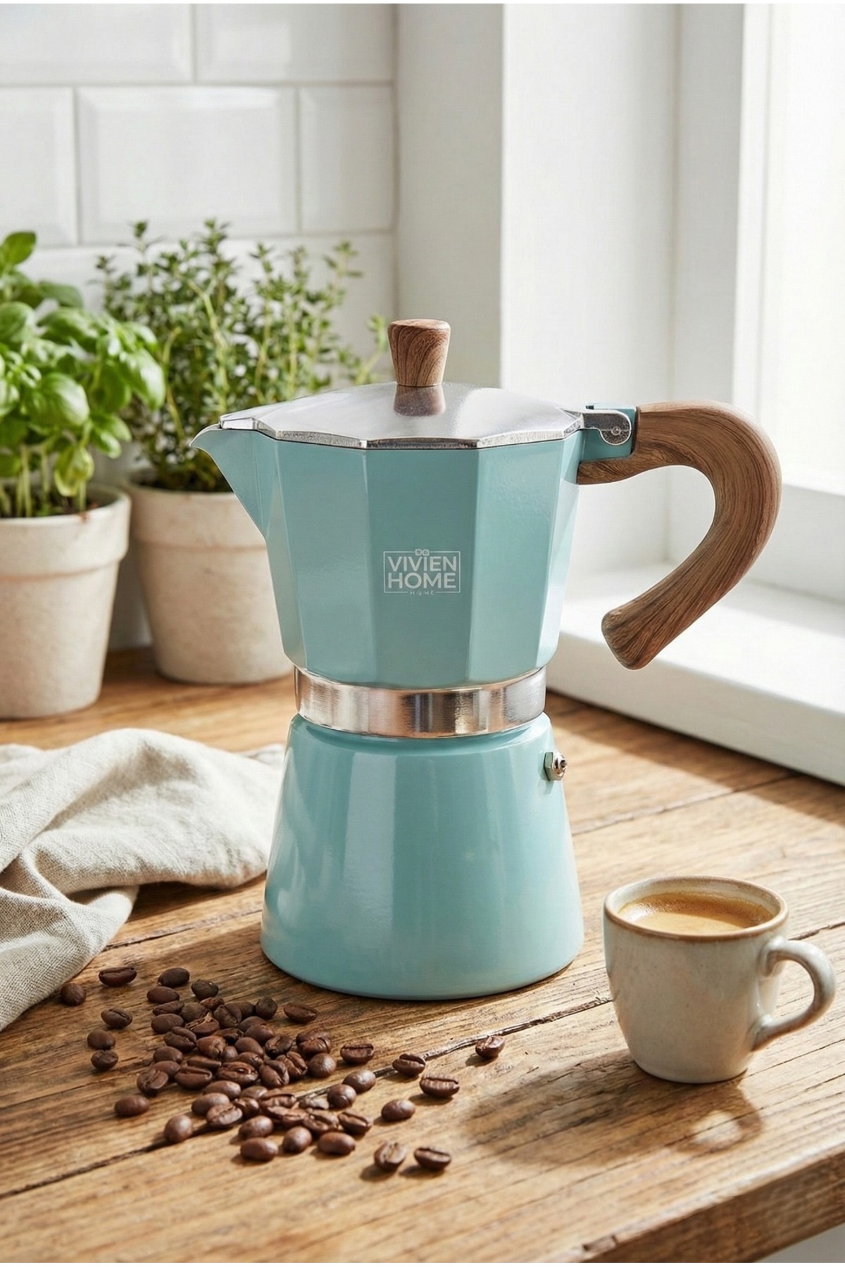 Vivien Home Mokapot 6-cup Coffeehutt Bigg Coffee Kahve Demleme