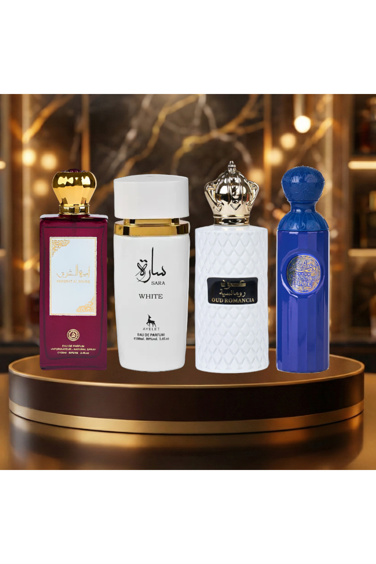 ZAK PERFUMES Set 4 Parfumuri Arabesti (2x Barbat + 2x Dama) 100ML - Ameerat +...