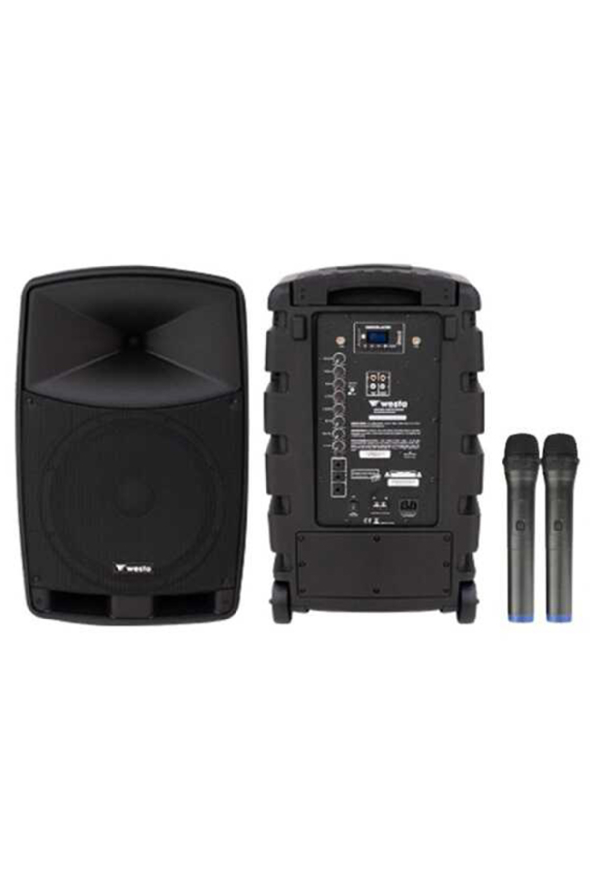 Westa WAP-12505 300 WATT 2 EL TELSİZ MİKROFONLU ŞARJLI BLUETOOTH