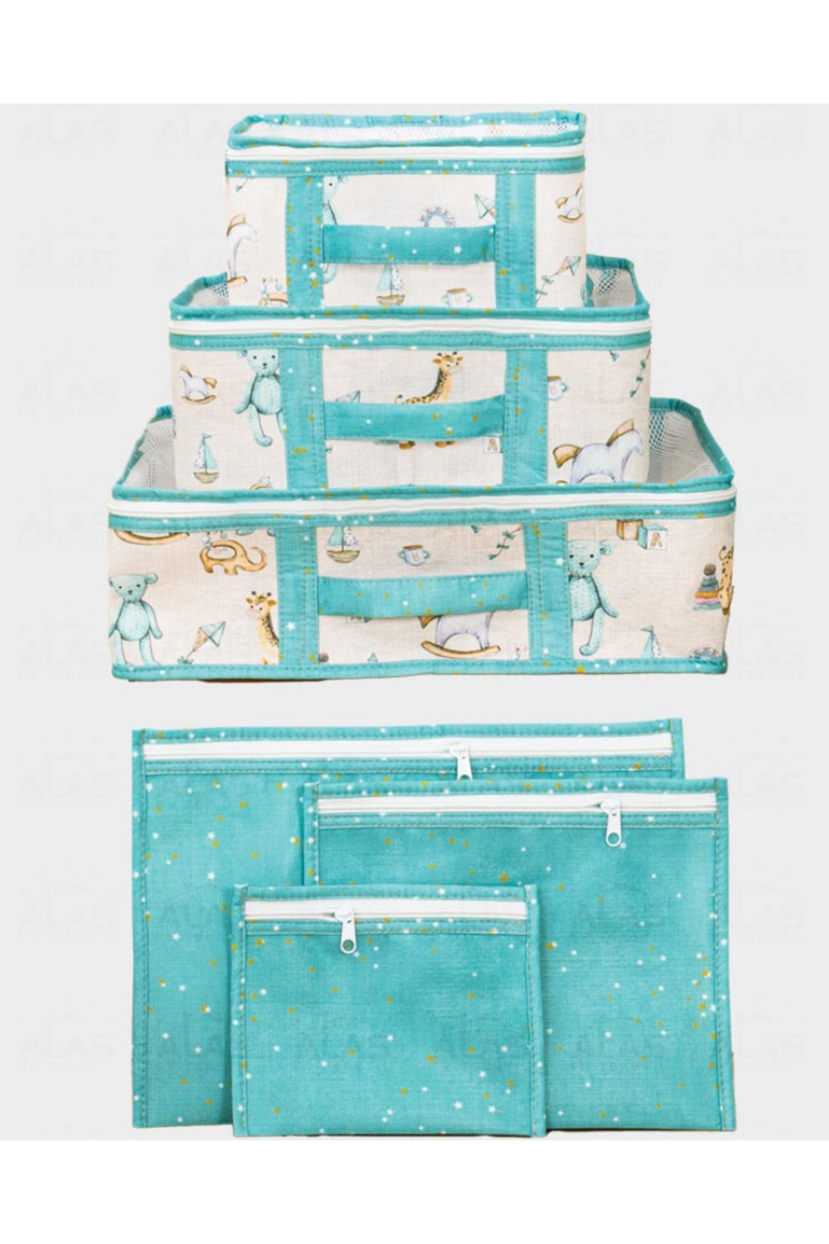 PONÇİK BEBEK Baby Doğum Çantası Çok Kullanışlı Düzenleyici Set 8 Parça fotoğrafı 4 (önizleme)