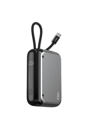 Ttec ReCharger LCD 10.000mAh PD 30W USB-C Dahili Kablolu Taşınabilir Hızlı Şa...