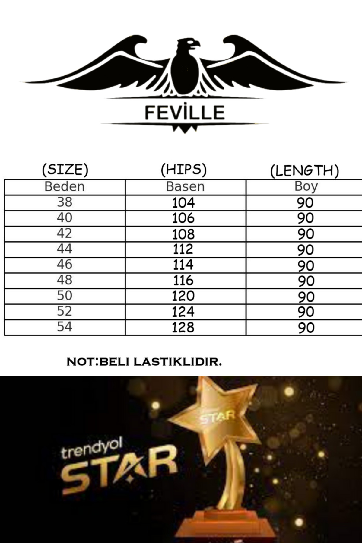 FEVİLLE Kadın Siyah tesettür büyük beden Lastikli Havuç Pantolon görsel 5