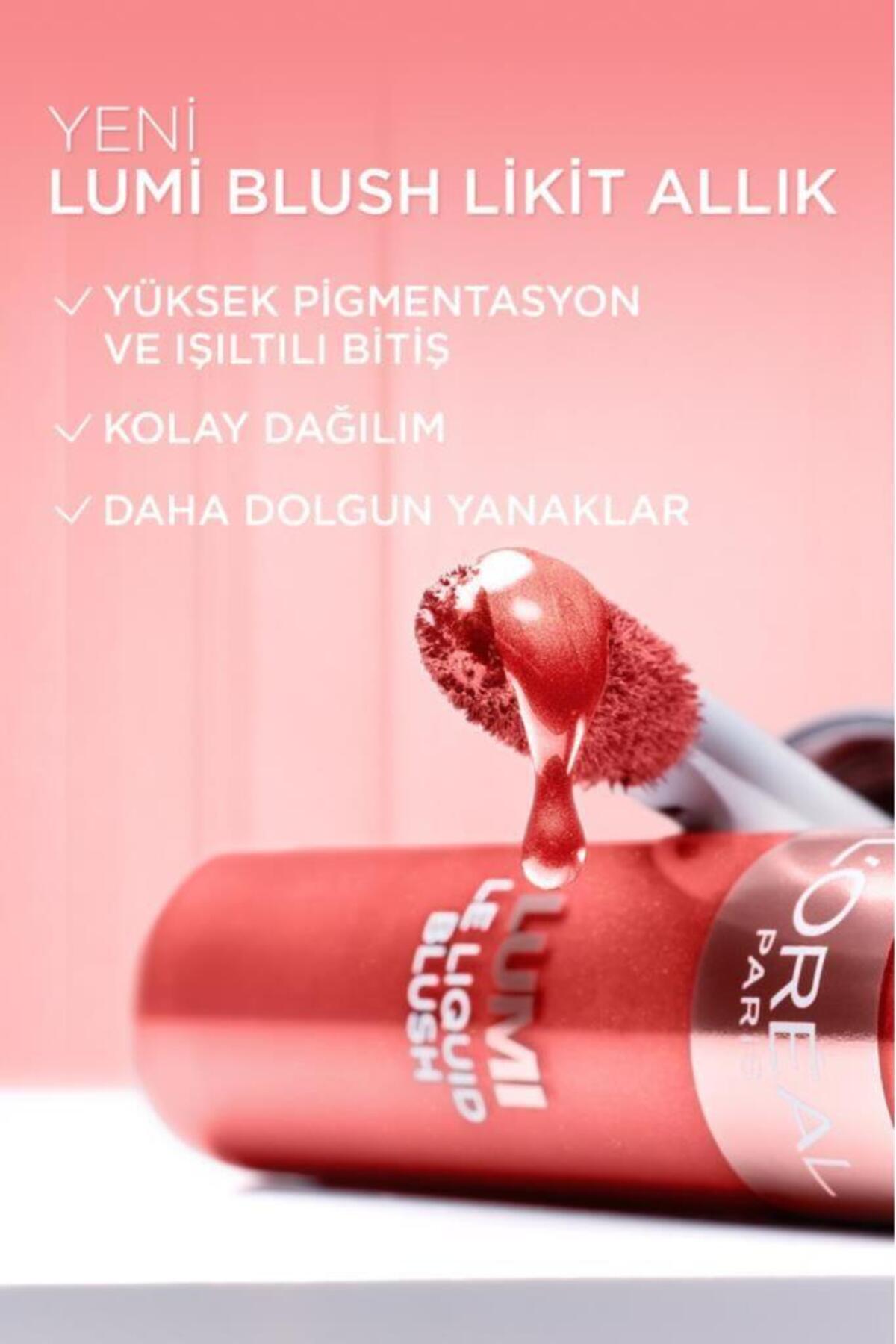 Parisian Glow Makyaj Seti Le Shadow Stick Göz Farı + Lumi Blush Allık 630+Lumi Glass Highlighter 610 — قرمز PKTGLOWMKYJSET — تصویر 5 از 8
