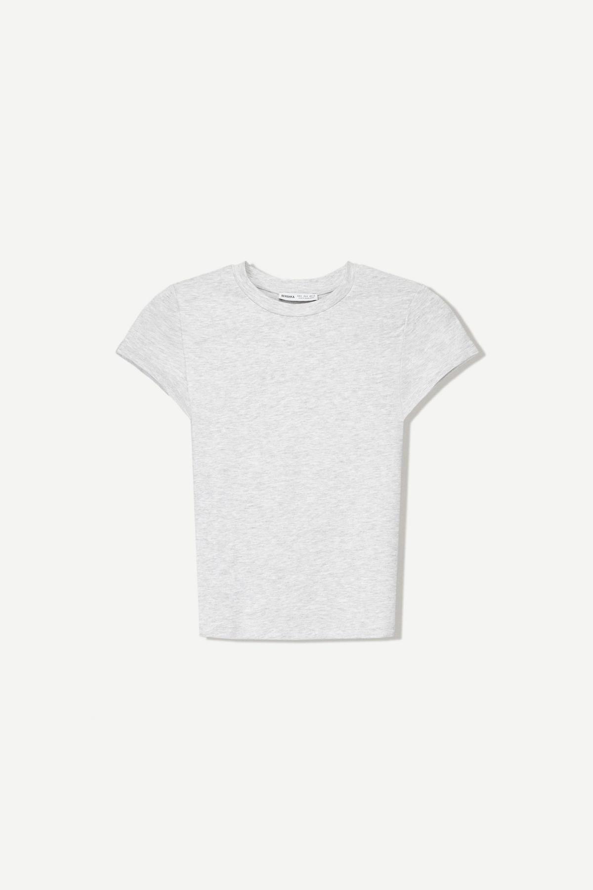 Bershka  Kısa kollu bisiklet yaka tişört - Görsel 5