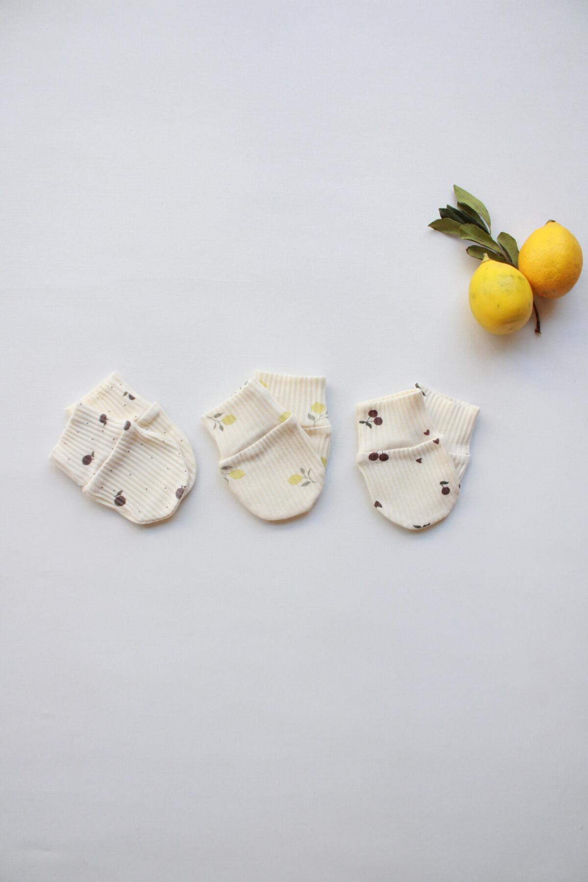 Oh La La Koala For Little Ones Mona Serisi 3lü Krem Rengi Yenidoğan Eldiven Set fotoğrafı 2 (önizleme)