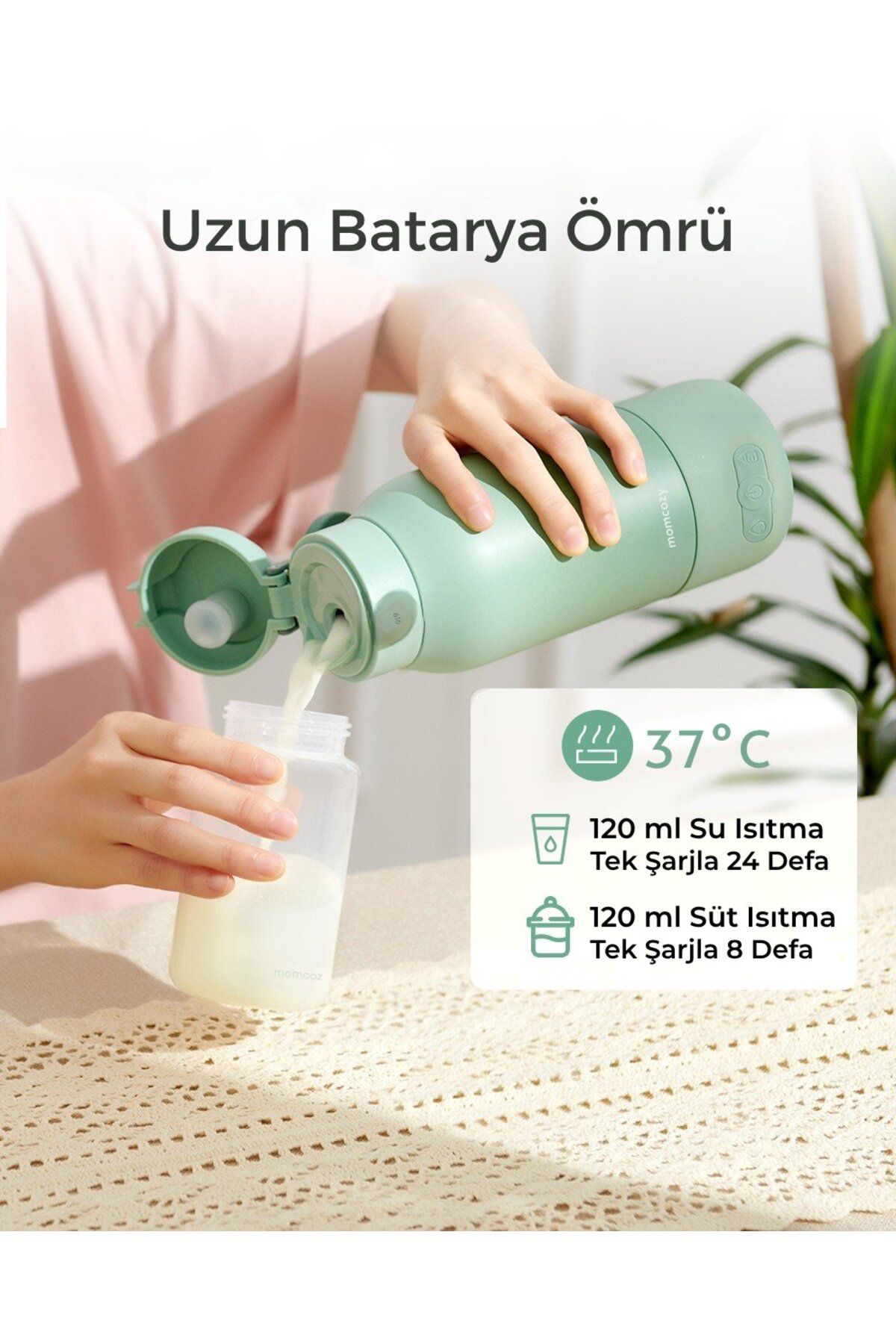 Momcozy Taşınabilir Su ve Süt Isıtıcı fotoğrafı 3 (önizleme)