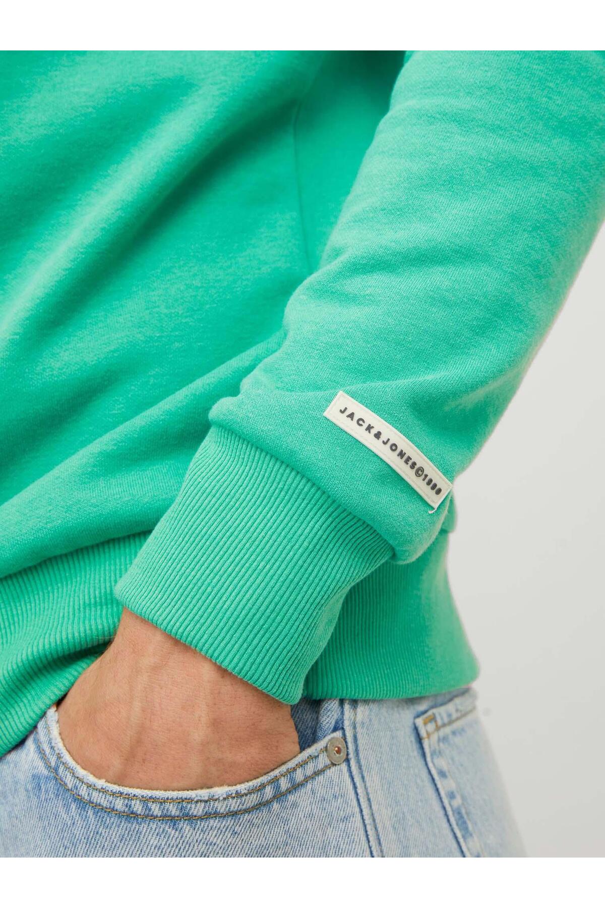 سویشرت مردانه طرح دار آستین بلند | جک اند جونز Jack & Jones 12244219 - تصویر 5