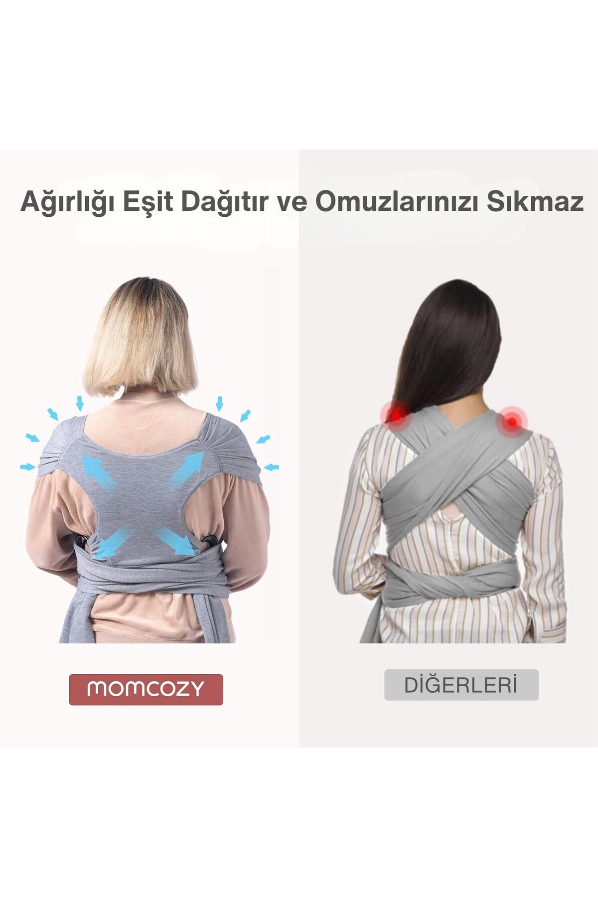 Momcozy Bebek Taşıma Örtüsü ( Sling ) fotoğrafı 5 (önizleme)