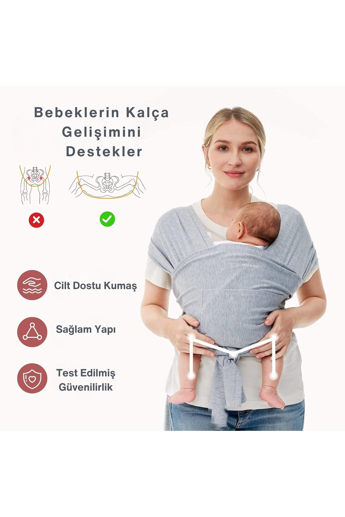 Momcozy Bebek Taşıma Örtüsü ( Sling ) fotoğrafı 7 (önizleme)