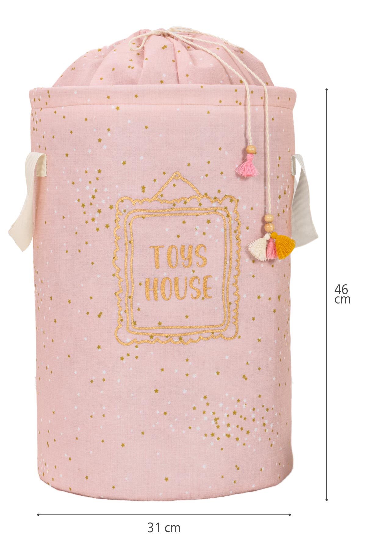 ALAS Bebek Yuvarlak Torbalı Oyuncak-Kirli Çamaşır Sepeti fotoğrafı 4 (önizleme)