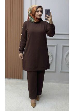 Ebrarengiz Moda KOLLAR DÜĞME DETAYLI KADIN TAKIM
