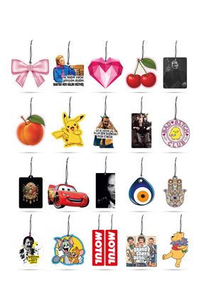 ByMeyla Her Moddan Bir Parça 20 Adet | Premium Tasarım Torpido Süsü ve Koku K...