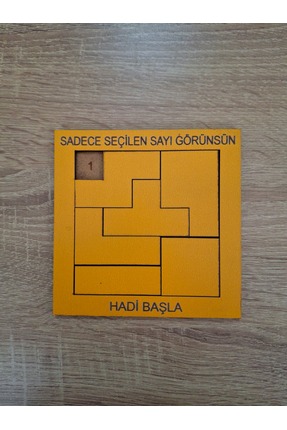 YILDIZ HOBİM Ahşap Zeka Oyunu Renkli Sayı Bulmacası