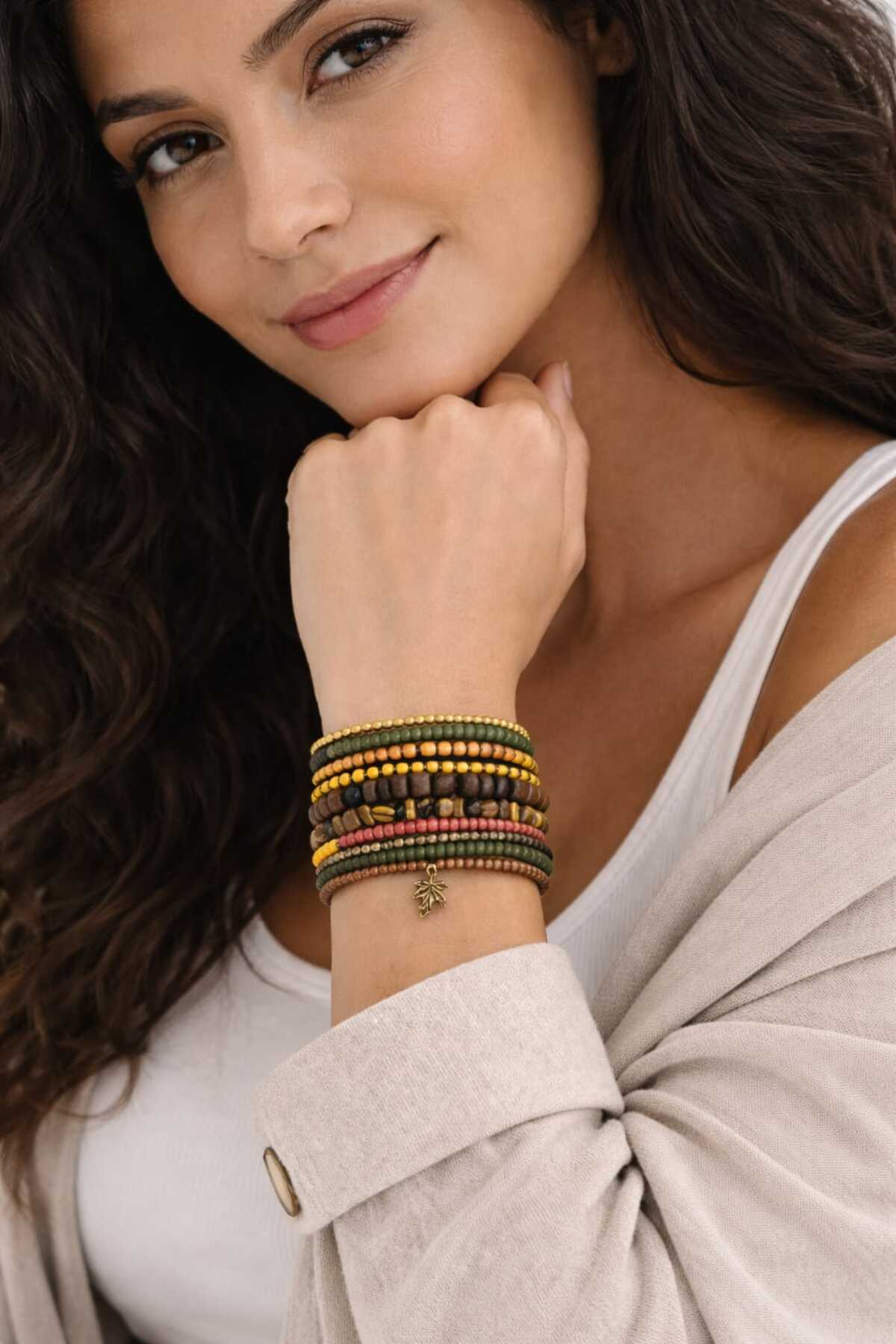 Spring Harmony Colorful Elastic Design Women's Bracelet