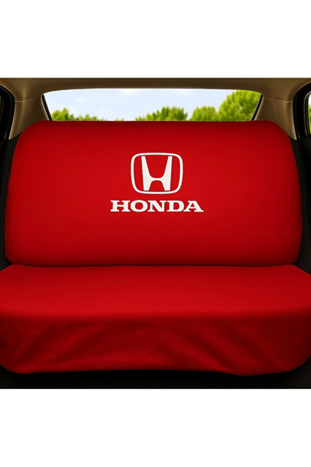 sekutuning Honda Civic Kırmızı Araç Koltuk Kılıfı Koruyucu Penye Servis Kılıfı fotoğrafı 2 (önizleme)