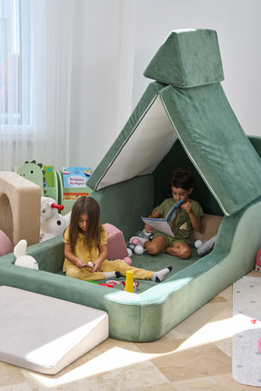 GOOD NİGHT Funbed Katlanır Çocuk Yatağı ve Oyun Alanı | Tamamen Sünger | Tek ...