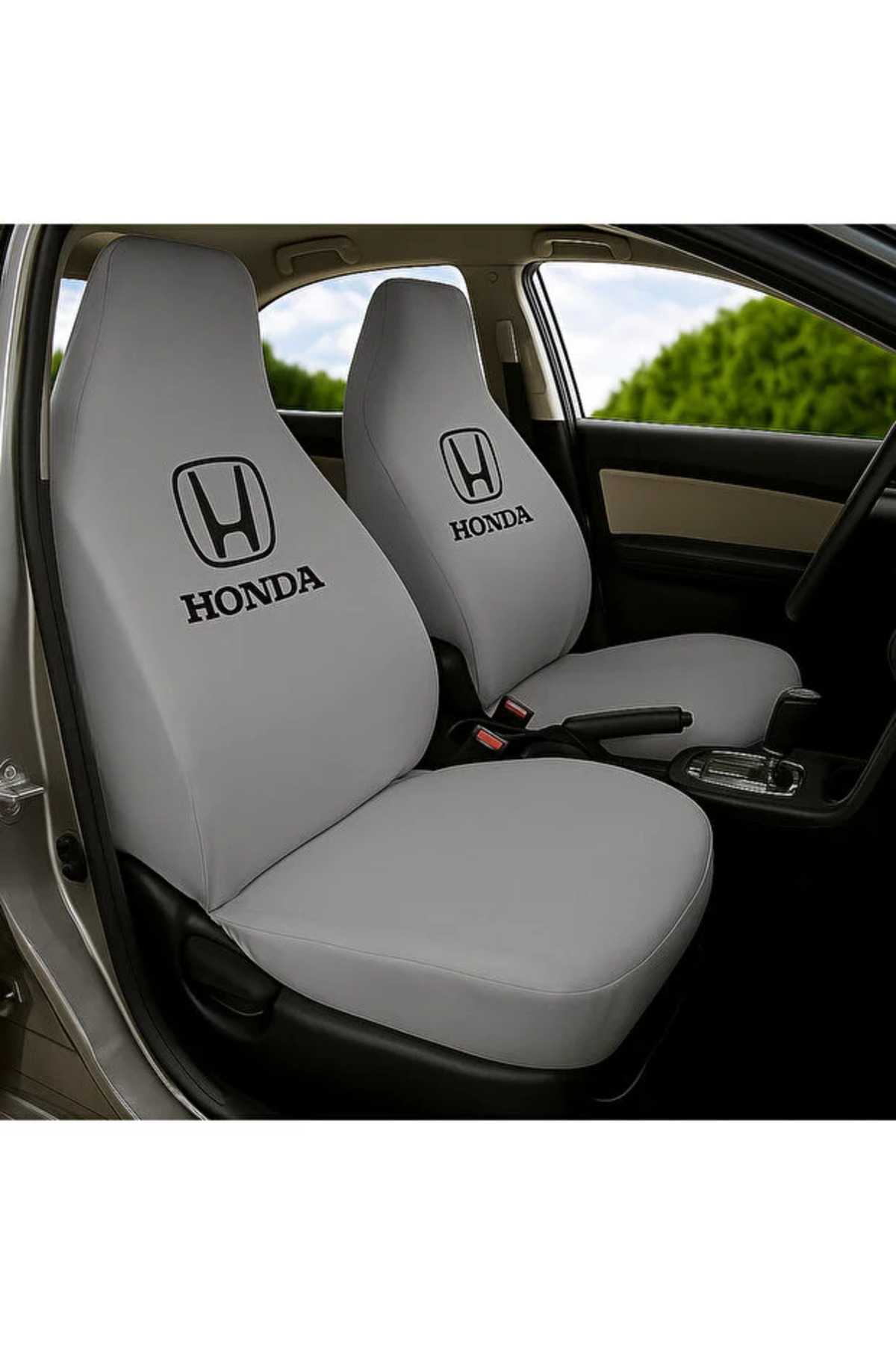 sekutuning Honda Civic Gri Araç Koltuk Kılıfı Koruyucu Penye Servis Kılıfı