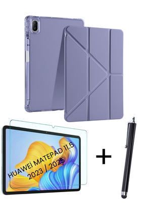 İncisoft Huawei Matepad 11.5 2025/2023 Uyumlu Kalem Bölmeli Tablet Kılıf + Ek...