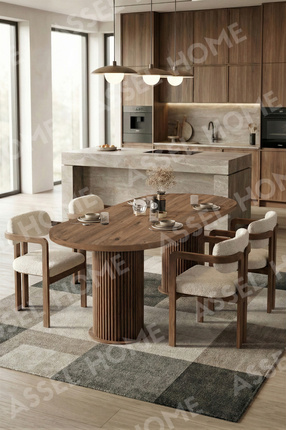 ah assel home Brown Serisi Bohem Ayak 4'lü Tokyo Metal Demonte Sandalye 80x14...