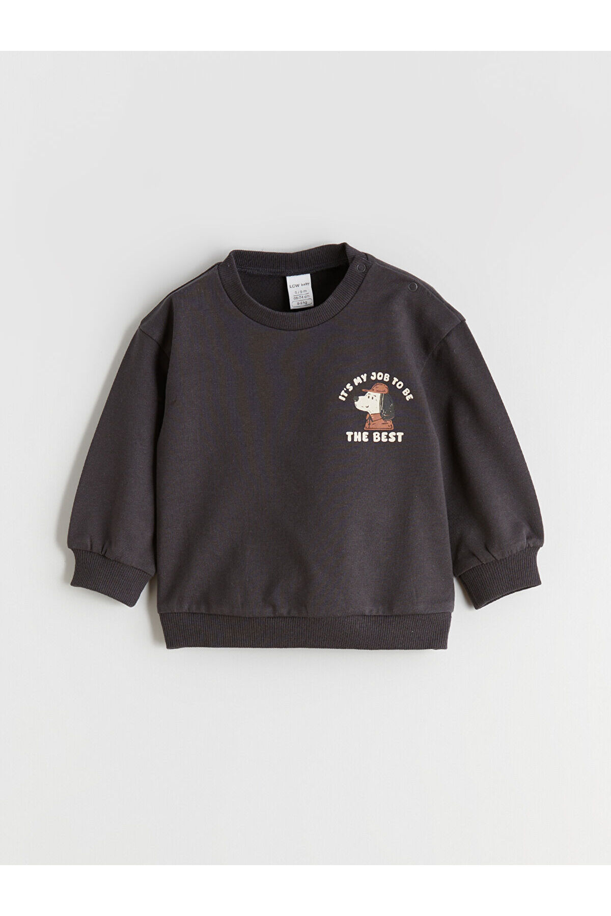 LC Waikiki Nevaa Collection Antrasit Baskılı Erkek Bebek Sweatshirt ve Eşofman Altı fotoğrafı 4 (önizleme)