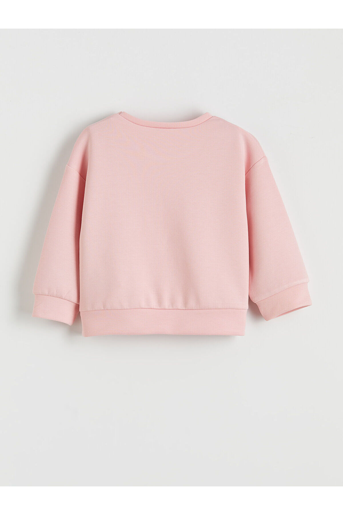 LC Waikiki Pembe Çiçek Baskılı Kız Çocuk Soft Touch Sweatshirt ve Eşofman Altı fotoğrafı 3 (önizleme)