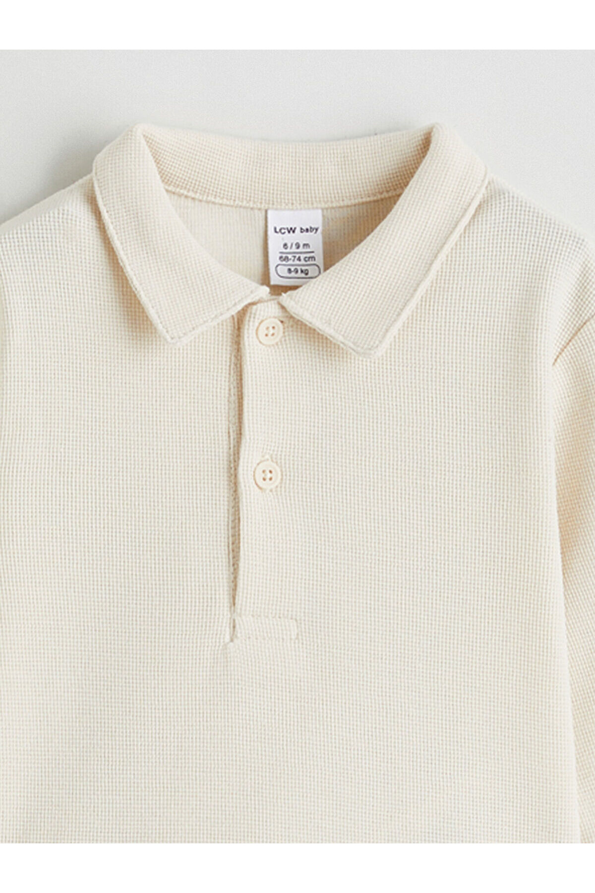 LC Waikiki Elsiva Collection Bej Polo Yaka Erkek Bebek Tişört ve Pantolon fotoğrafı 4 (önizleme)