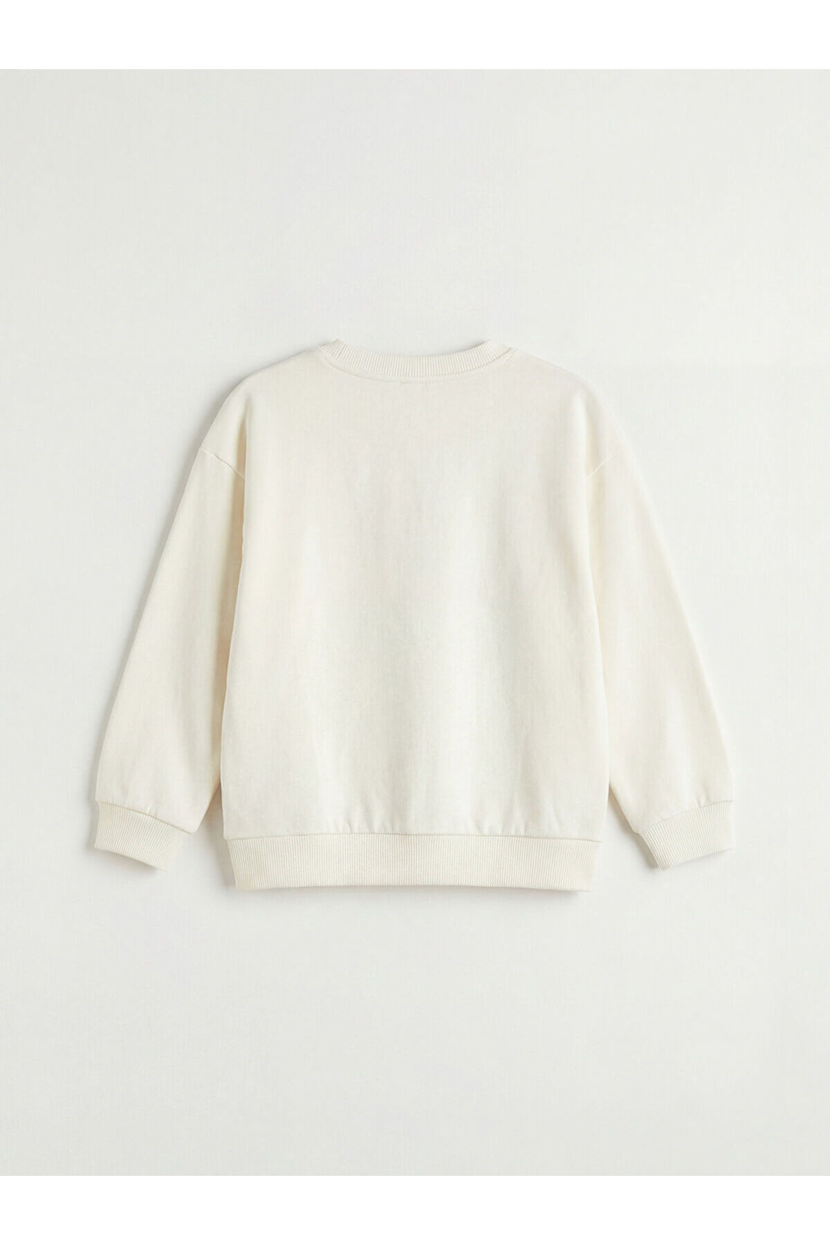 LC Waikiki Bej Bisiklet Yaka Baskılı Erkek Çocuk Sweatshirt fotoğrafı 2 (önizleme)