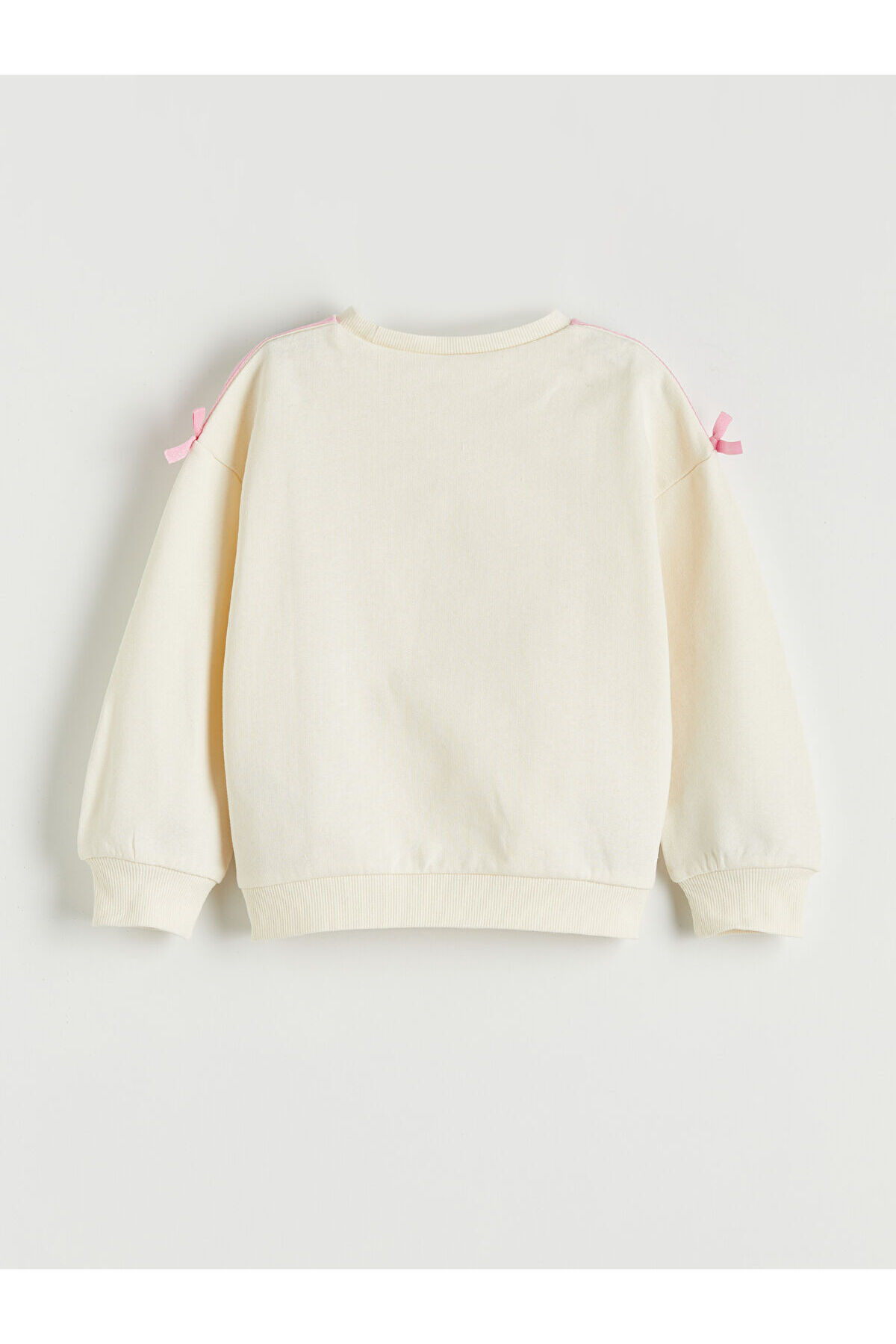 LC Waikiki Elsiva Collection Ekru Lilo & Stitch Baskılı Kız Çocuk Sweatshirt ve Eşofman Altı fotoğrafı 5 (önizleme)