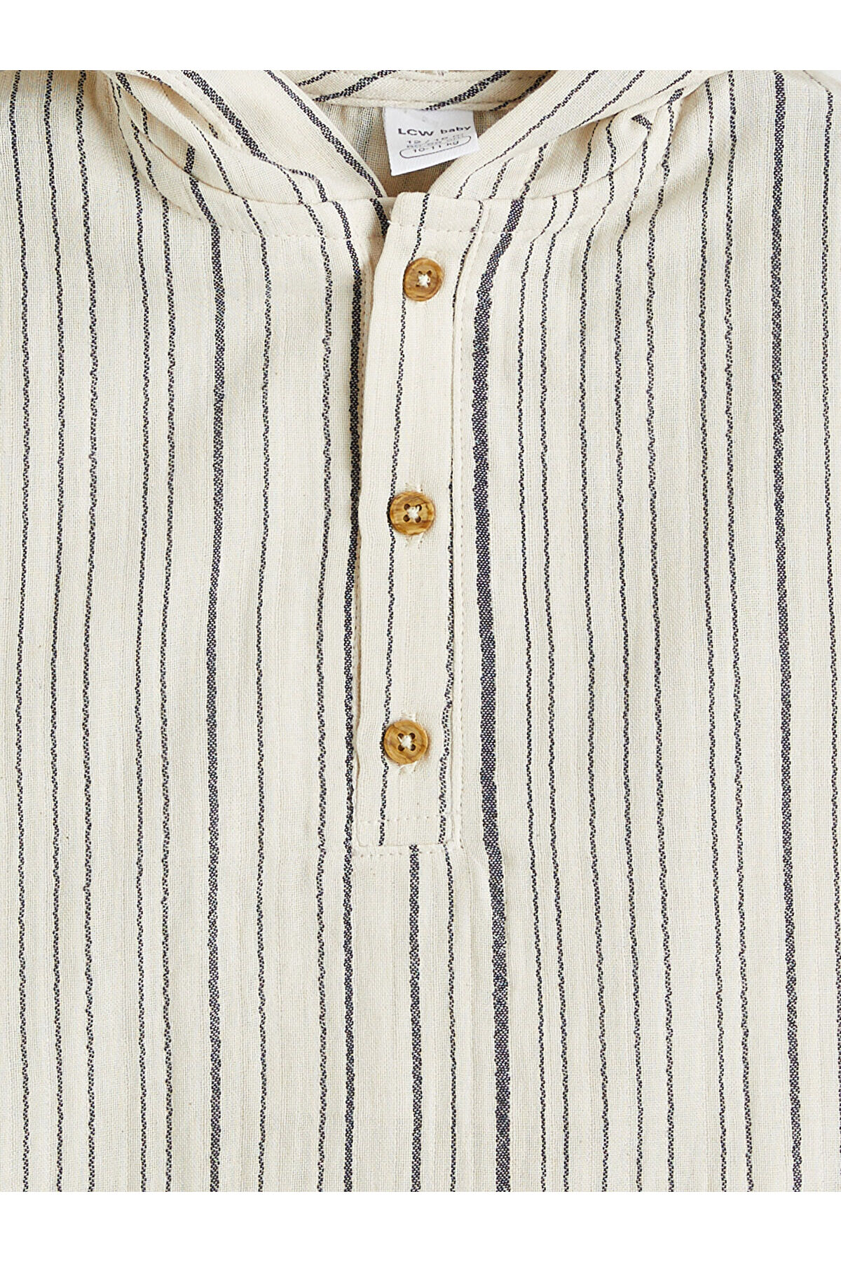 LC Waikiki Nevaa Collection Ekru Erkek Bebek Kapüşonlu Gömlek ve Pantolon fotoğrafı 4 (önizleme)