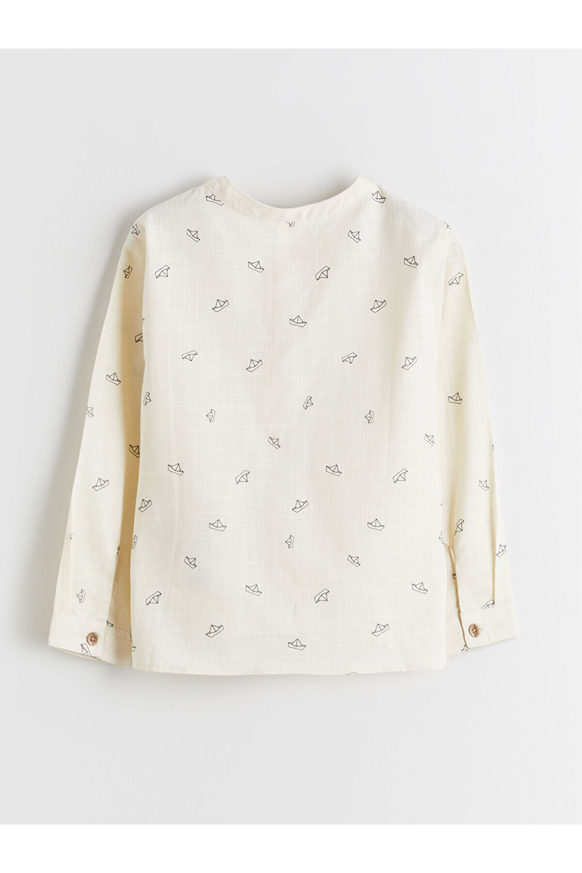 LC Waikiki Elsiva Collection Ekru Hakim Yaka Erkek Çocuk Poplin Gömlek fotoğrafı 2 (önizleme)