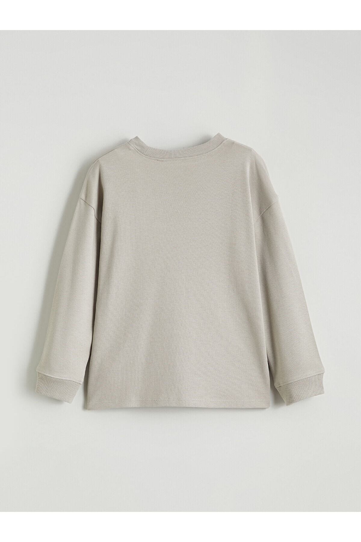 LC Waikiki Nevaa Collection Gri Bisiklet Yaka Baskılı Erkek Çocuk Sweatshirt fotoğrafı 3 (önizleme)