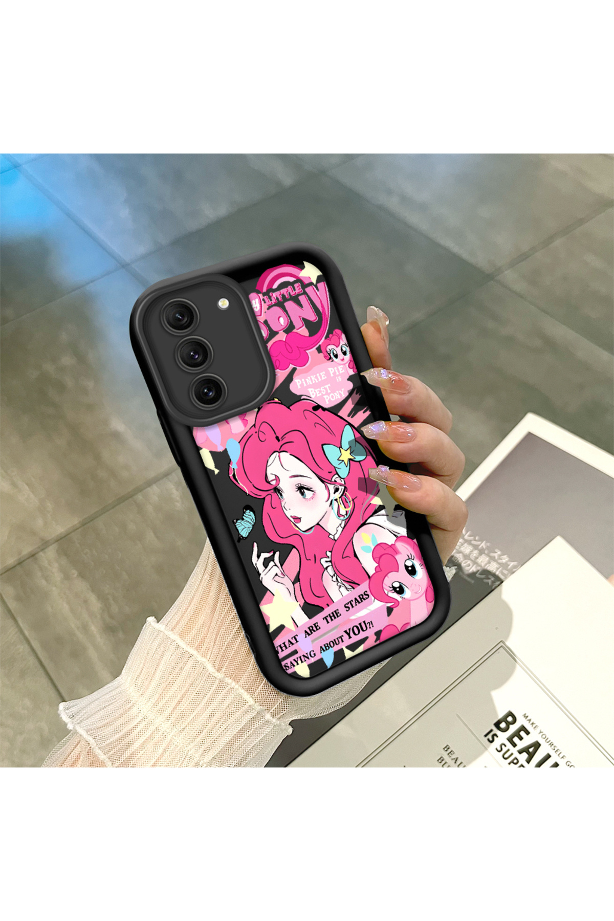 Samsung Galaxy S21 Fe 5G Compatible Silicone Material Shockproof Black Color Case My Little Pony