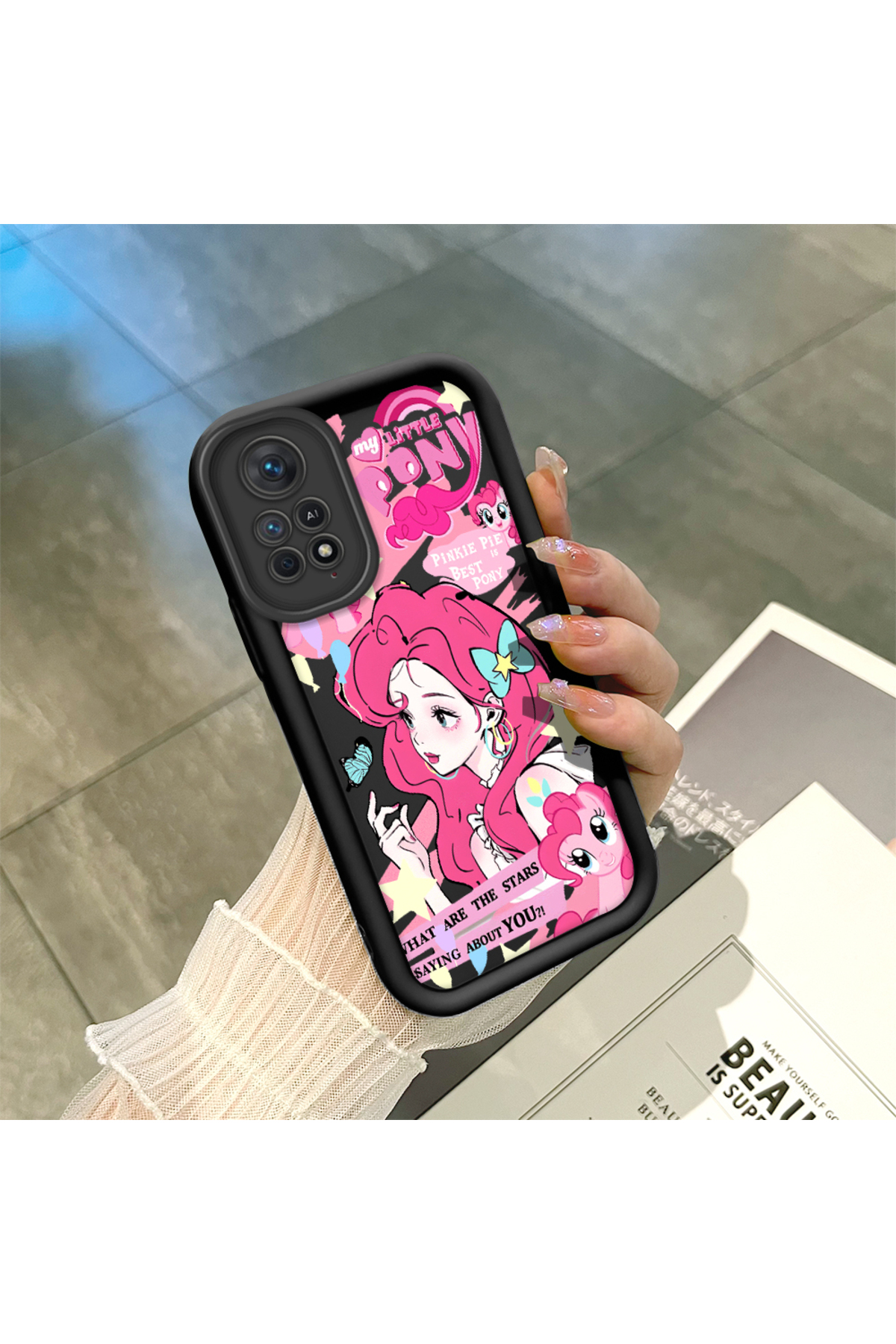Redmi Note 11 Pro 4G Compatible Silicone Material Shockproof Black Color Case My Little Pony