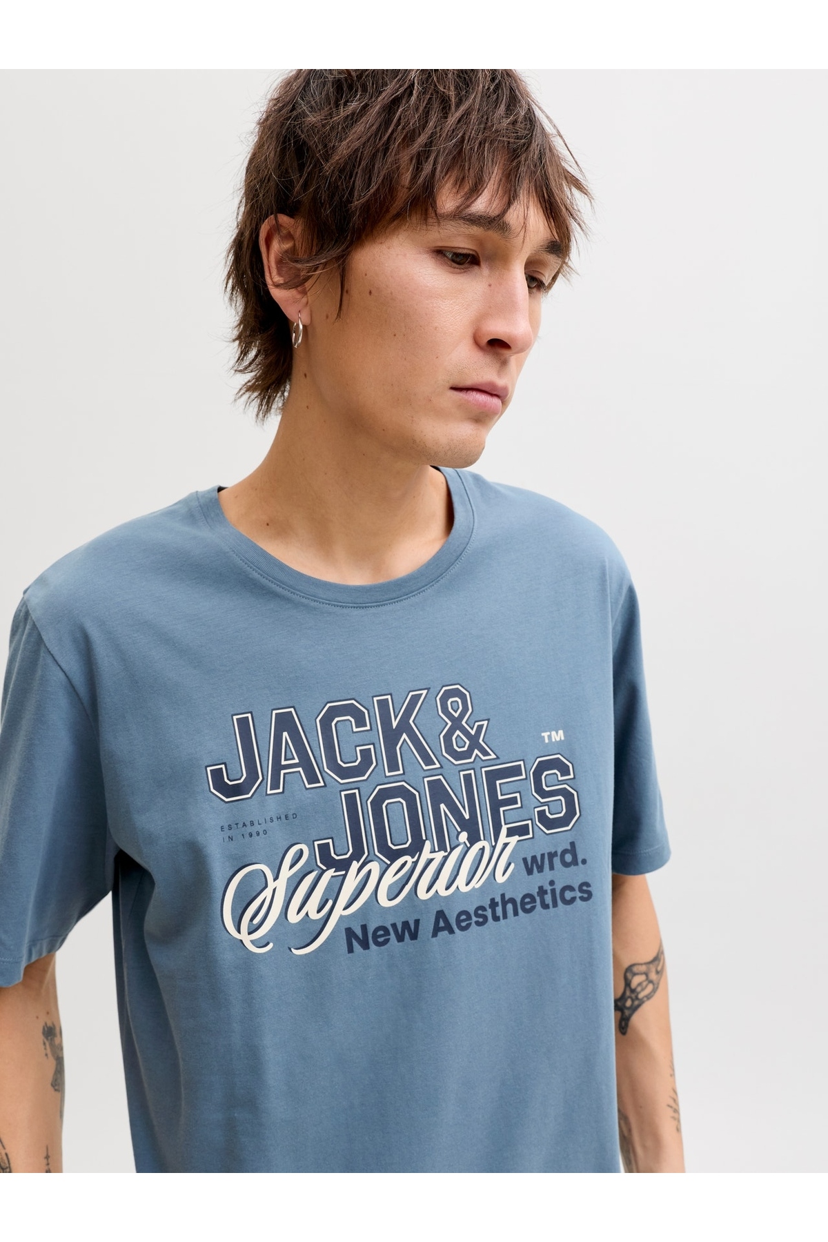 تیشرت مردانه طرح دار آستین کوتاه | جک اند جونز Jack & Jones 26YW21000092 - تصویر 4