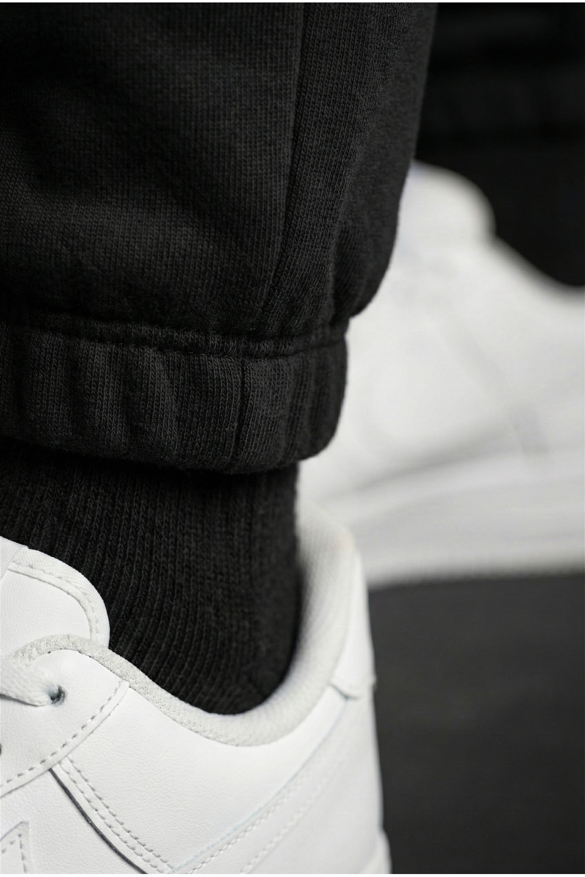 Liber  Fire - Erkek Siyah Baskılı Eşofman Altı Rahat Kesim Cepli Jogger - Görsel 4