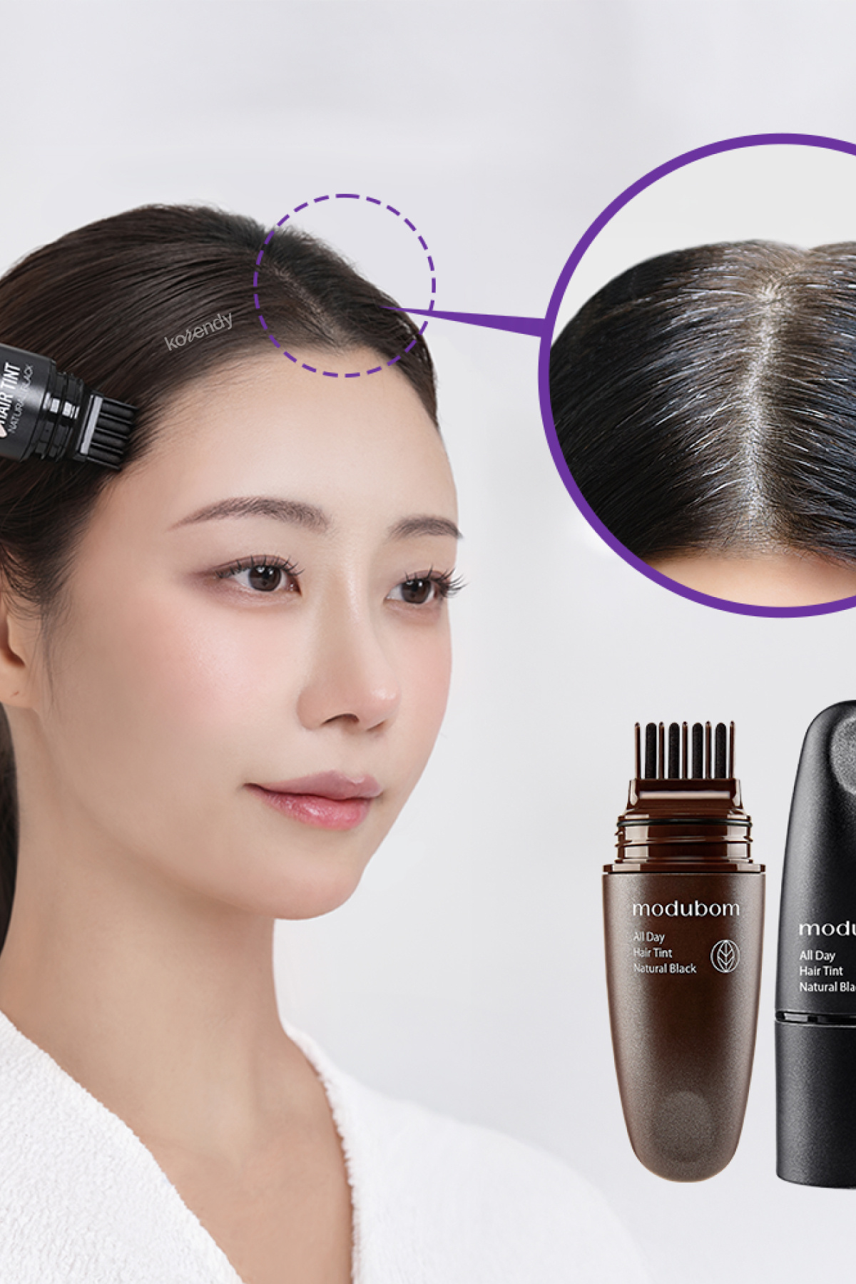 All Day Hair Tint - Gri Saç Kapatıcı ve Dökülme Önleyici Saç Tinti 7gr #NATURAL BLACK — مشکی KRNDY_MDBM02 — تصویر 3 از 3
