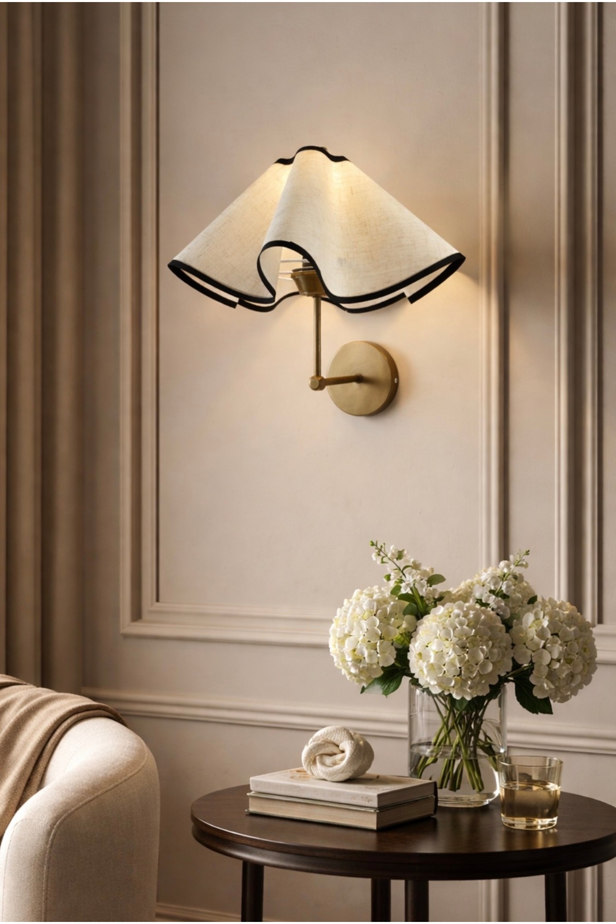 مصباح جداري من كلارا مع حامل مصباح E-27 يعمل بالكه...