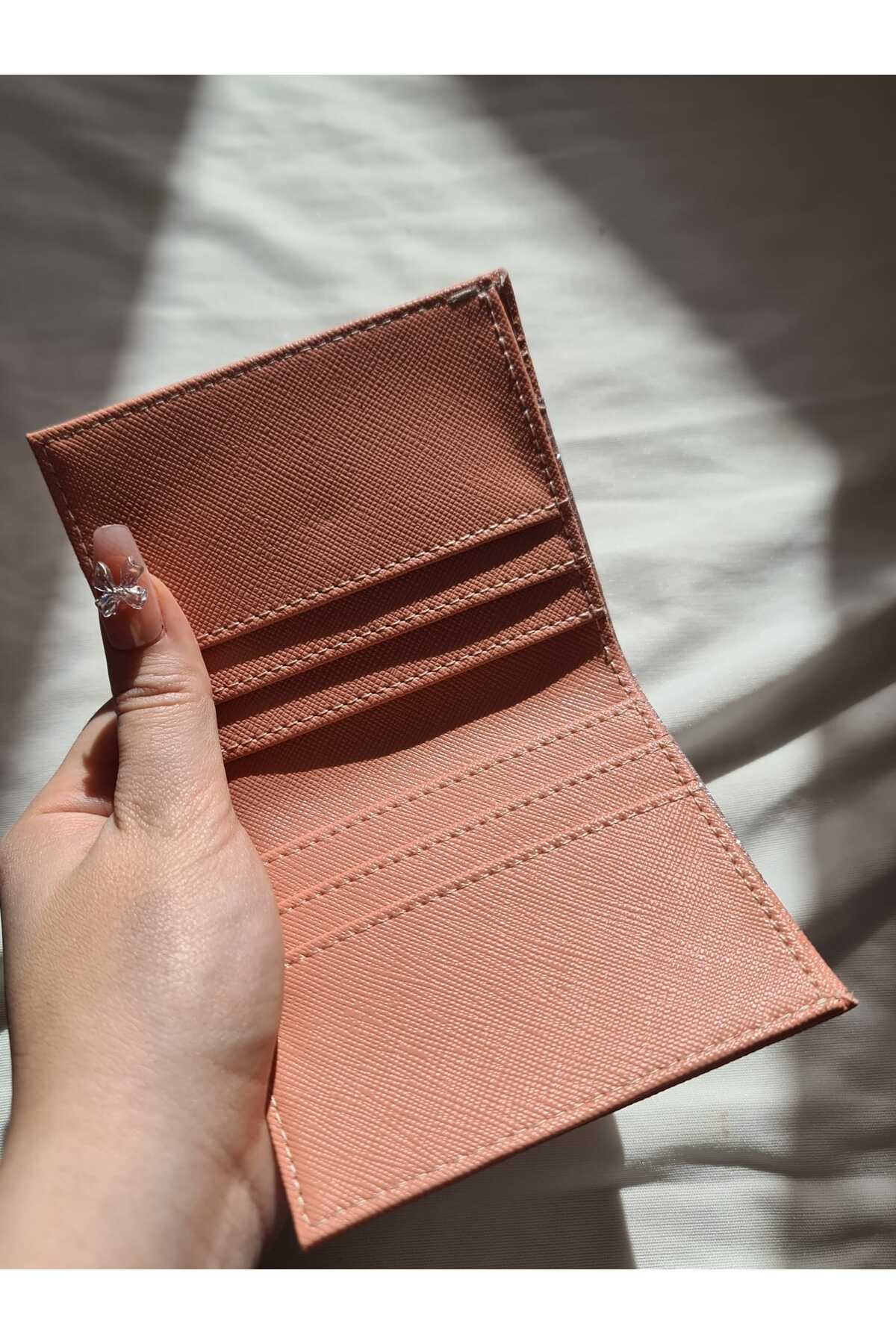 byliora  Pembe Simli Kartlık/Cüzdan - Görsel 2