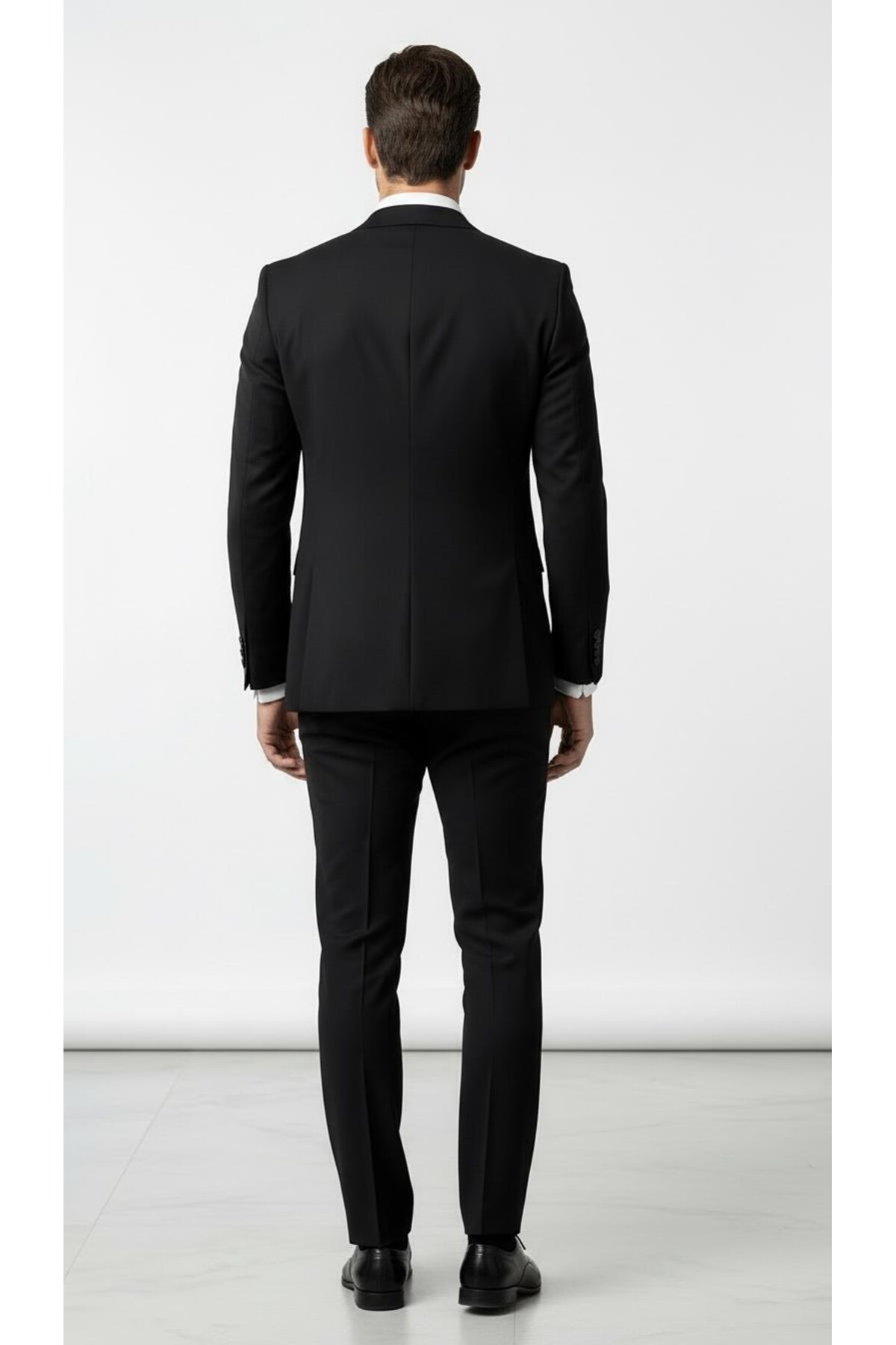 Plus Scorpion  Erkek 3 Parça Slim Fit Takım Elbise –Klasik Likralı Kumaş, Tek Düğme, Çift Yırtmaçlı Modern Kesim ( - Görsel 6