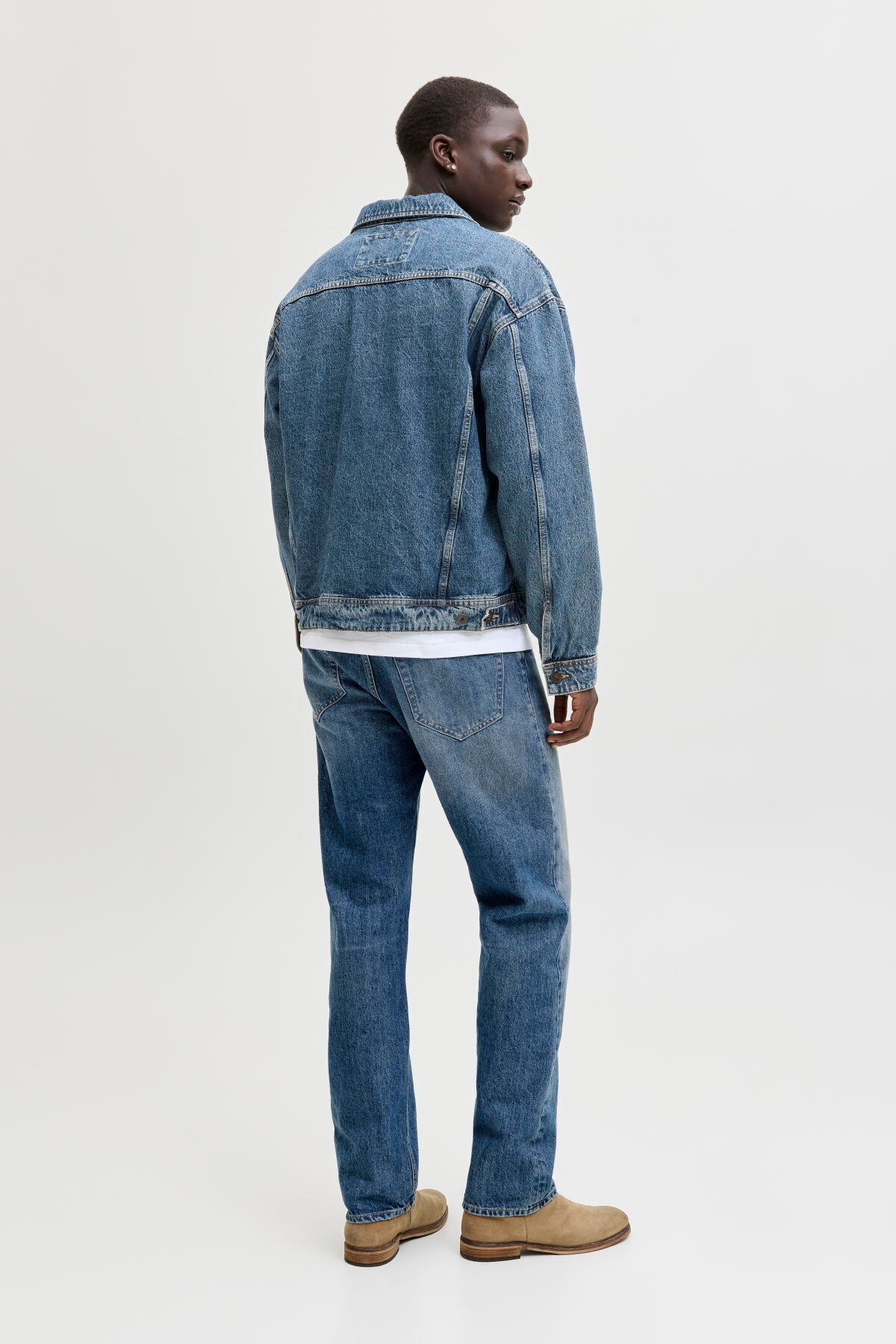 شلوار جین مردانه راسته فاق بلند | جک اند جونز Jack & Jones 12294314 - تصویر 3